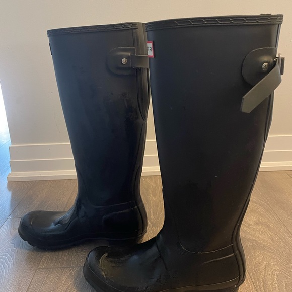 Black Hunter Rain Boots (Long Version) - Picture 4 of 5